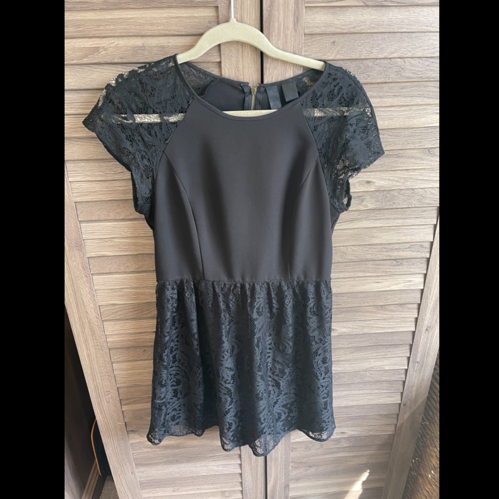 Black lace dress